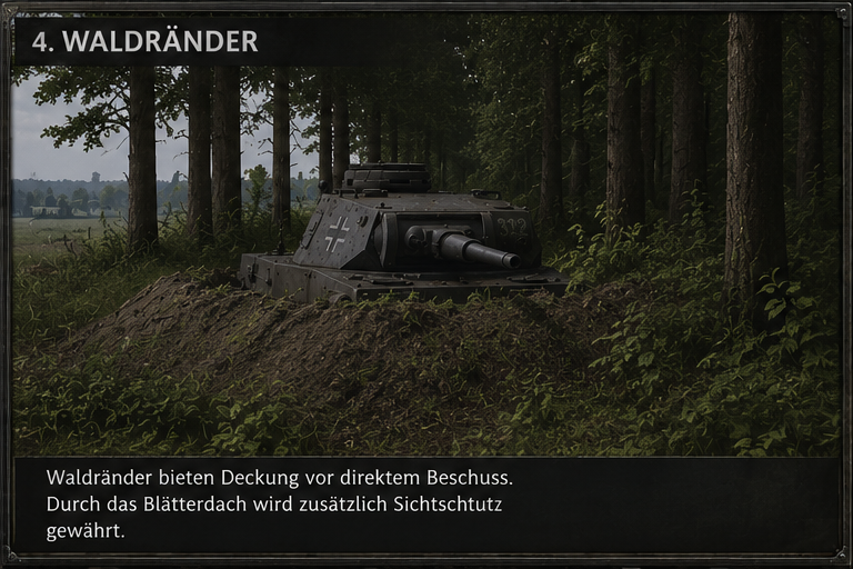 Vegetation und Sichtlinie